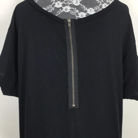 Theory Black Dress Short Sleeve Dropped Waist - Picture 6 of 11
